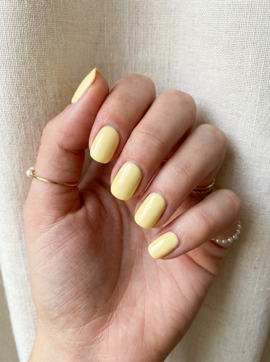 Lemon Cream Nails als Summer Nail Inspo Inspiration 2026